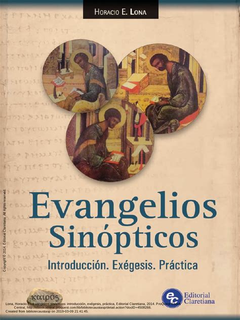 Los Evangelios Sinópticos .